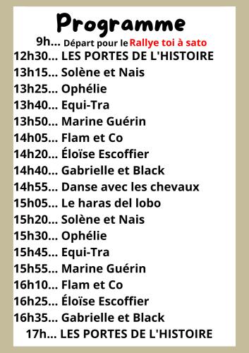 Flyer Fête du cheval